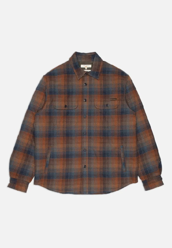 Glenn Padded Shirt Check Multi - Nudie Jeans - NEU