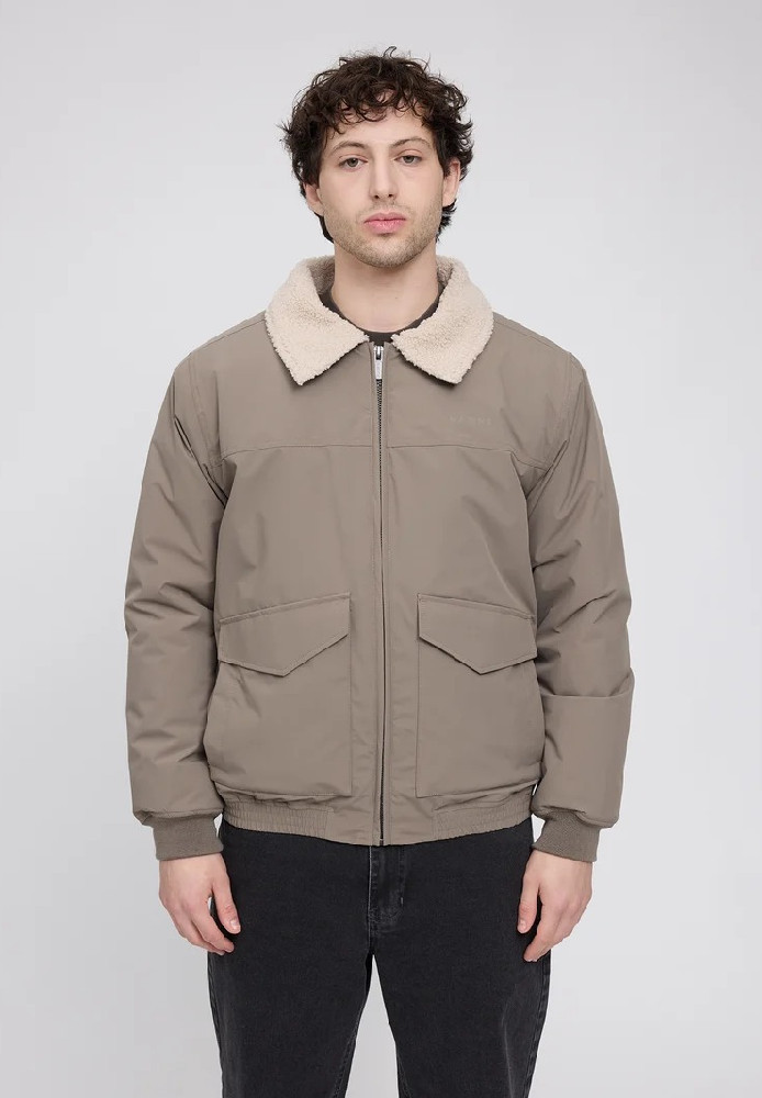 Aviator Jacket (Herren) light mud - MAZINE - NEU