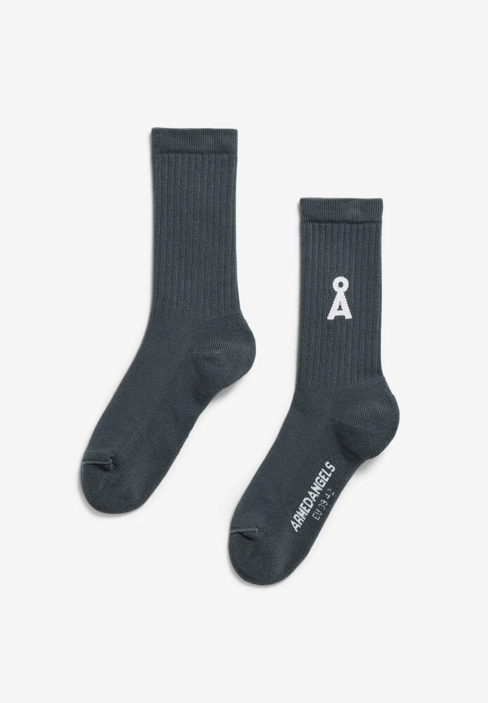 SAAMUS BOLD SOCKS space steel - ARMEDANGELS - NEU