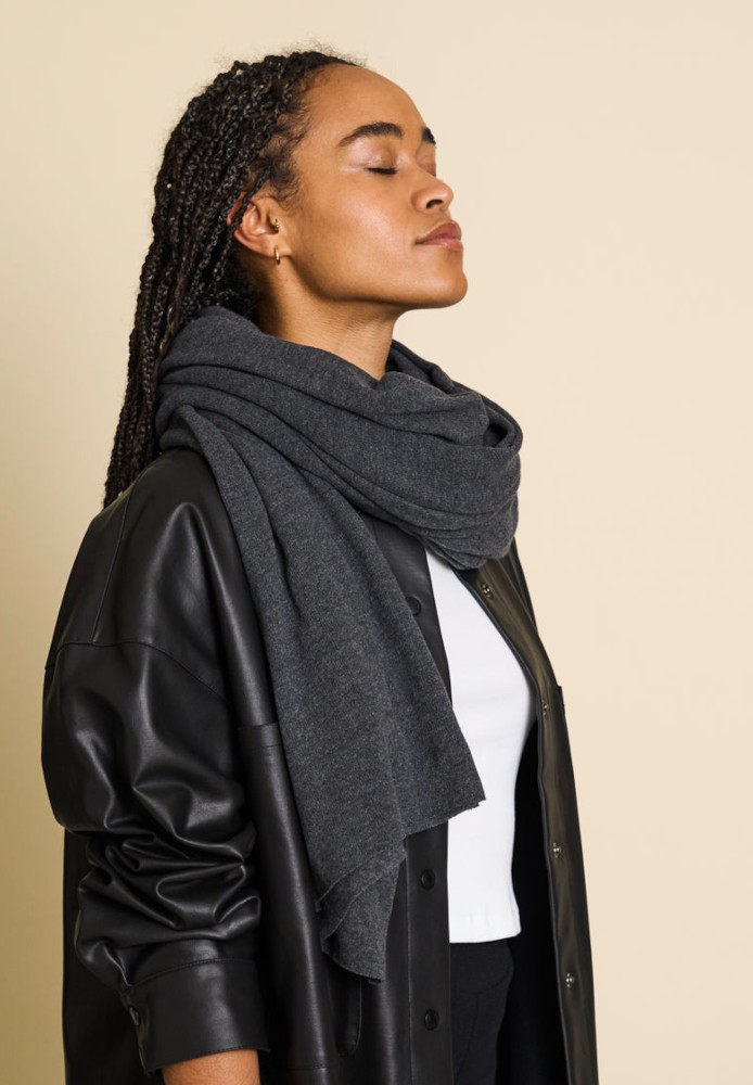 SCARF ROSS DARK GREY - JAN N JUNE - NEU