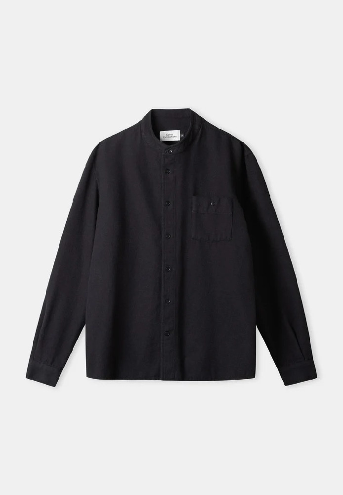 NATHAN shirt flannel black - About Companions - NEU
