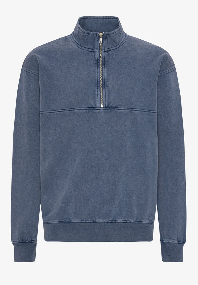 Organic Quarter Zip Neptune Blue - COLORFUL STANDARD - DAMEN | Sweats & Hoodies