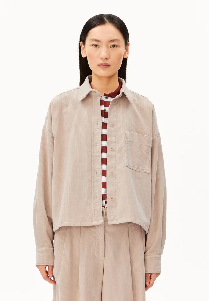 NALAANI CORDUROY BLOUSE soft honey - ARMEDANGELS - NEU