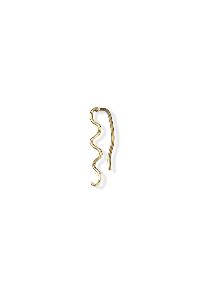 Doodles Squiggly Earclimber Messing - Ting Goods - NEU
