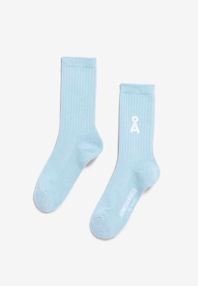 SAAMUS BOLD SOCKS blue glow - ARMEDANGELS - NEU