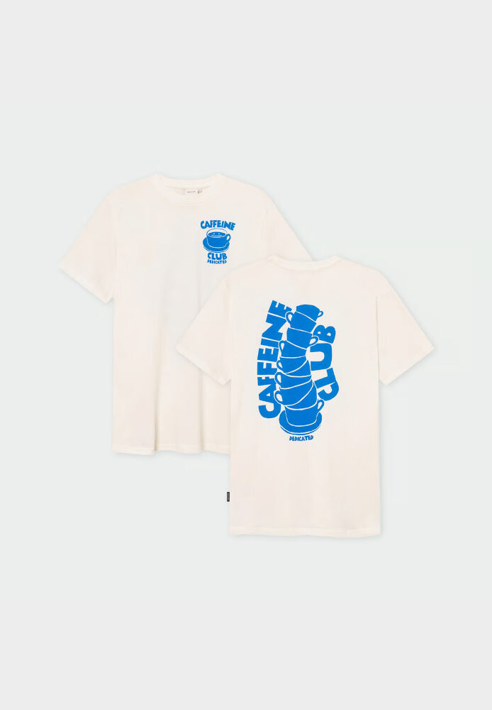 T-shirt Stockholm Caffeine Club Off-White - DEDICATED - HERREN | T-Shirts | Print-T-Shirts