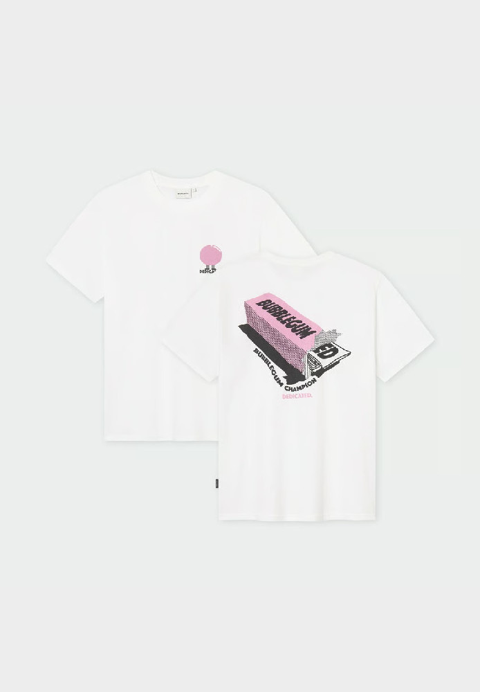 T-shirt Stockholm Bubblegum Champ White - DEDICATED - HERREN | T-Shirts | Print-T-Shirts