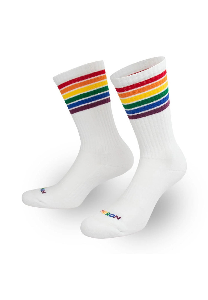 Pride Stripes Sportsocken weiss - PATRON SOCKS - NEU