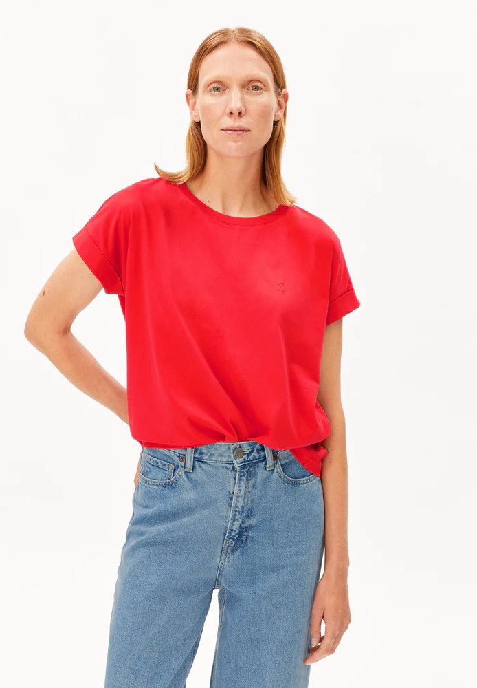 IDAARA T-SHIRT mars red - ARMEDANGELS - MARKEN | ARMEDANGELS