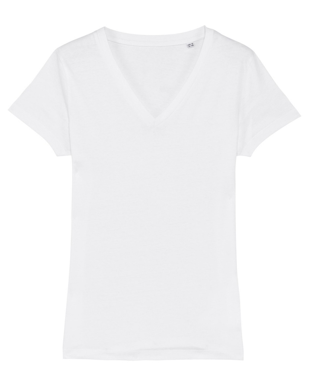 WS Regular Fit V-Neck T-Shirt white - gw Basics - DAMEN | T-Shirts | Unifarben & Streifen