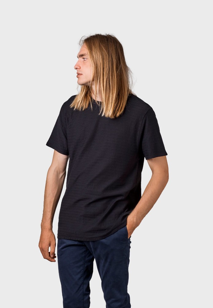 Lauge tee Black - Klitmøller Collective - HERREN | T-Shirts | Unifarben & Streifen