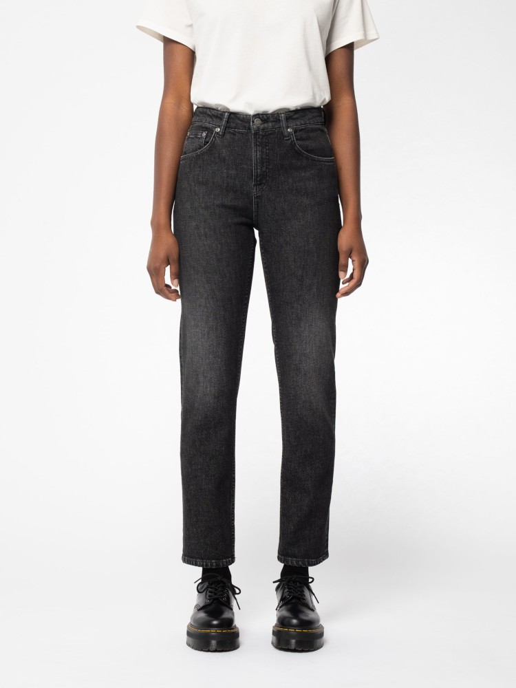 Straight Sally Pixelated Grey - Nudie Jeans - MARKEN | Nudie Jeans