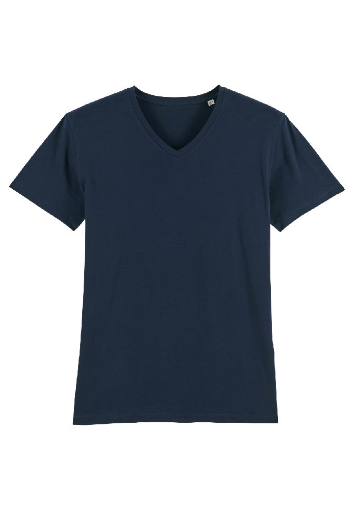 MS Regular Fit V-Neck T-Shirt French Navy - gw Basics - HERREN | T-Shirts | Unifarben & Streifen