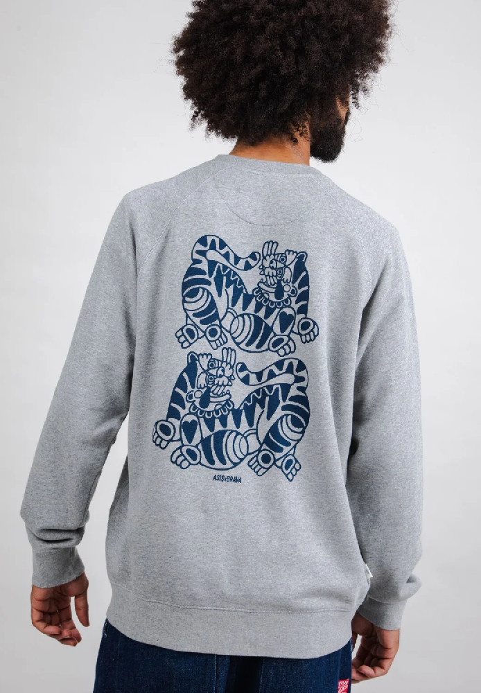 Asis Percales Tigris Sweatshirt Grey - Brava Fabrics - HERREN | Sweats & Hoodies