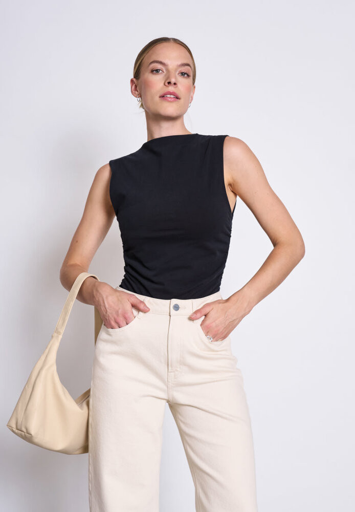RAFO Ruffle Top black - JAN N JUNE - NEU