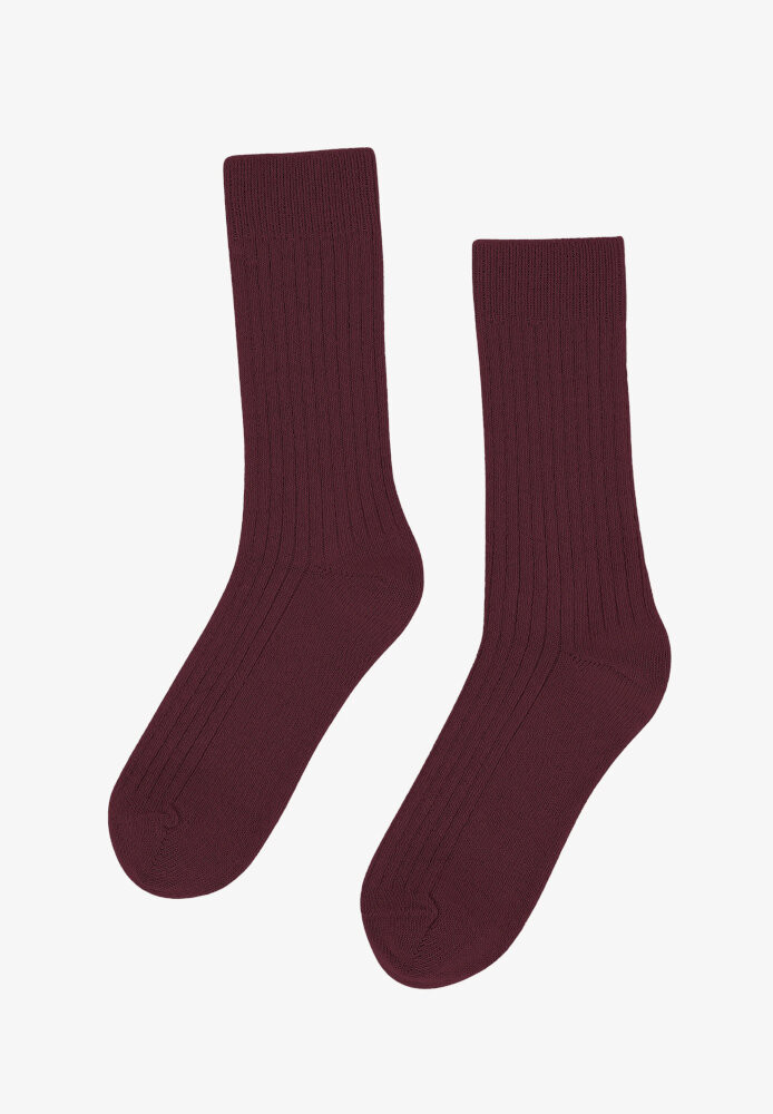 Merino Wool Blend Sock Oxblood Red - COLORFUL STANDARD - NEU