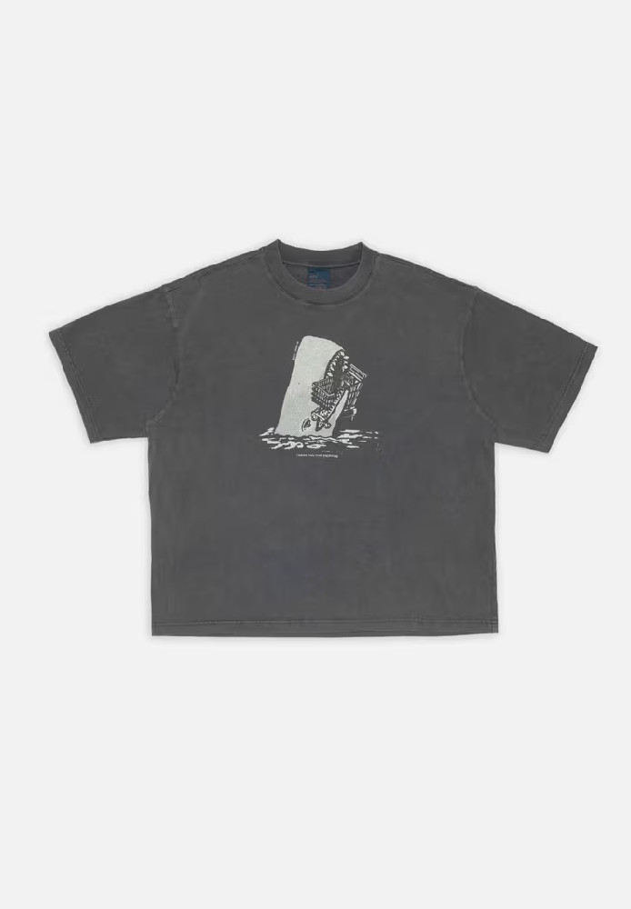Rita T-Shirt Shop-Chop Antracite - Nudie Jeans - DAMEN | T-Shirts | Print-T-Shirts