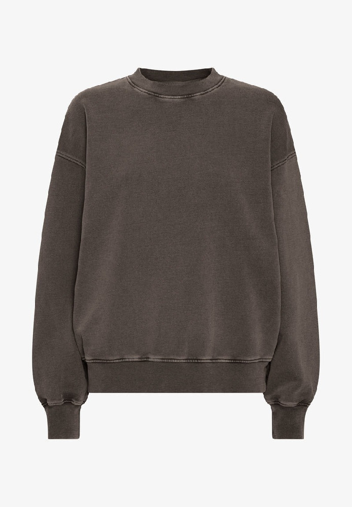 Organic Oversized Crew Faded Mud - COLORFUL STANDARD - DAMEN | Sweats & Hoodies