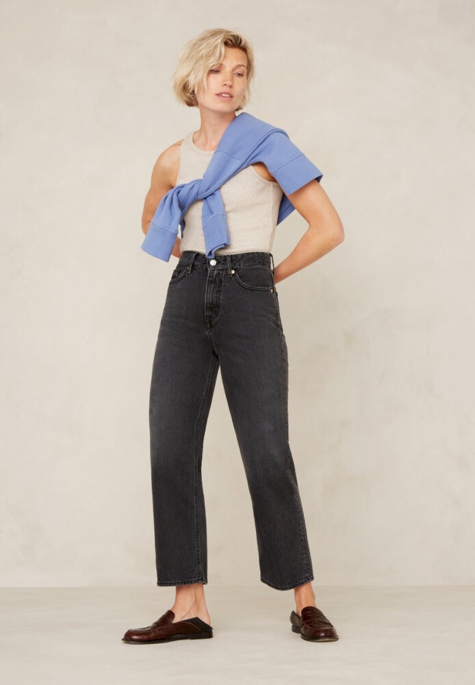 LIORA CROPPED HOLO GREY USED - K.O.I. Kings Of Indigo - DAMEN | Jeans | Wide Leg