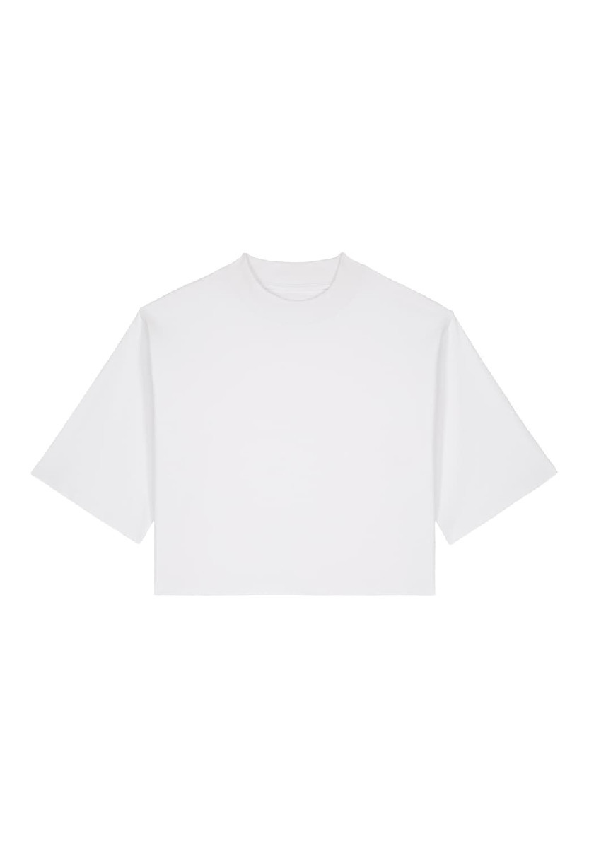 WS Oversized Cropped T-Shirt White - gw Basics - NEU