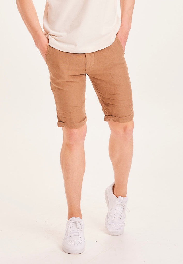CHUCK linen shorts Tuffet - Knowledge Cotton Apparel - MARKEN | Knowledge Cotton Apparel