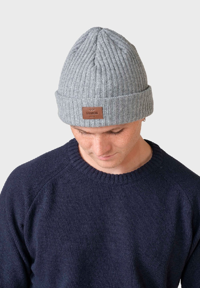 Heavy rib beanie Light grey - Klitmøller Collective - NEU