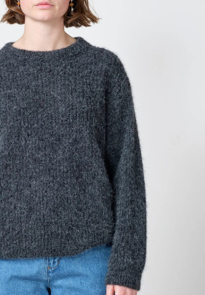 Willow knit Black melange - Klitmøller Collective - NEU
