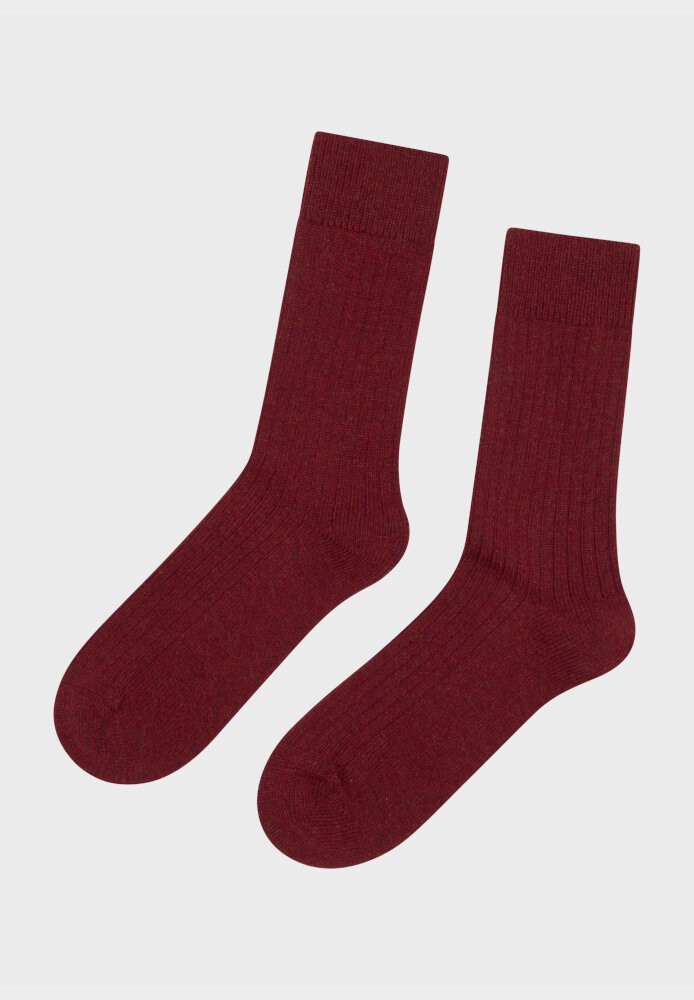 Wool sock Clay red - Klitmøller Collective - DAMEN | Unterwäsche & Socken | Socken