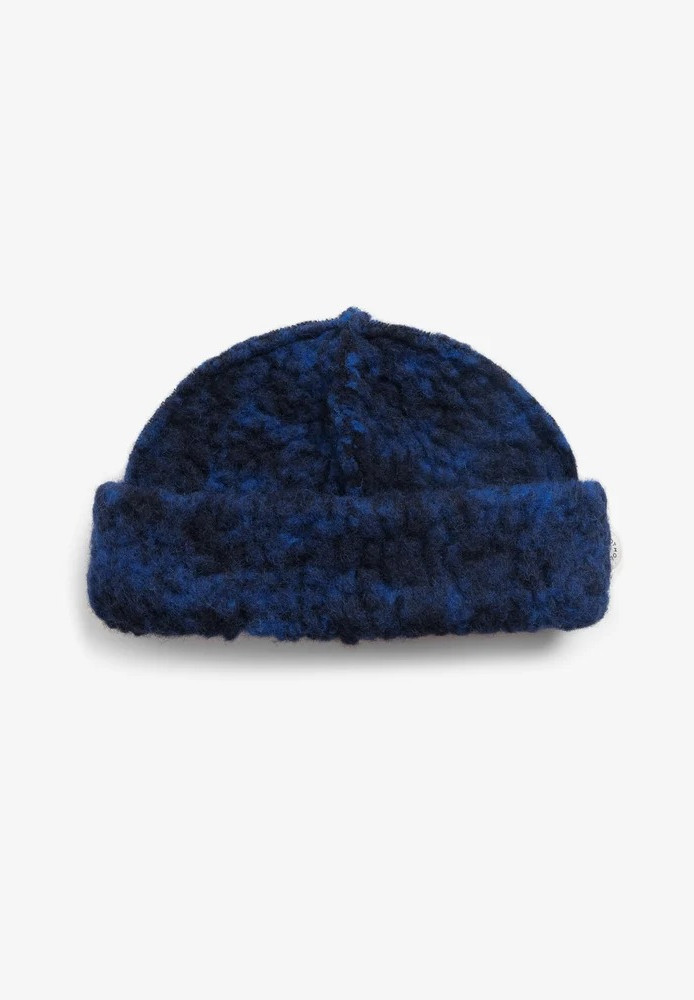 Toque Wool-Blend Blue Marled - ROTHOLZ - NEU