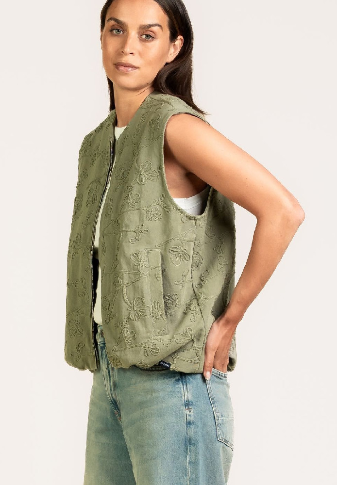 Montana Vest Moss Green - Kuyichi - NEU