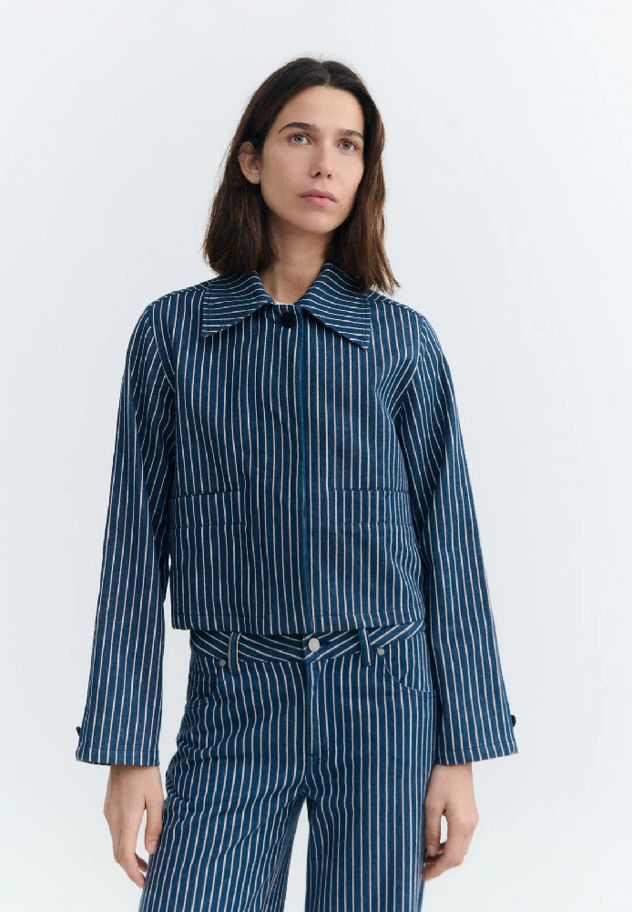 RAILWAY STRIPES ASTRID JACKET - THINKING MU - DAMEN | SALE