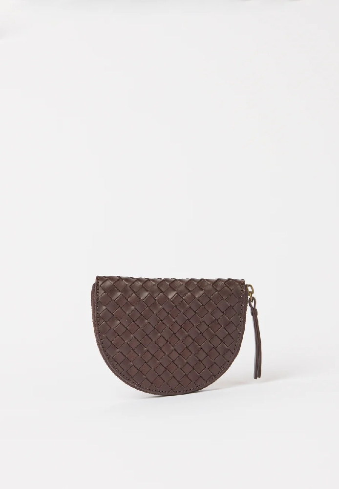 Laura Coin Purse Chocolate Woven Classic Leather - O MY BAG - NEU