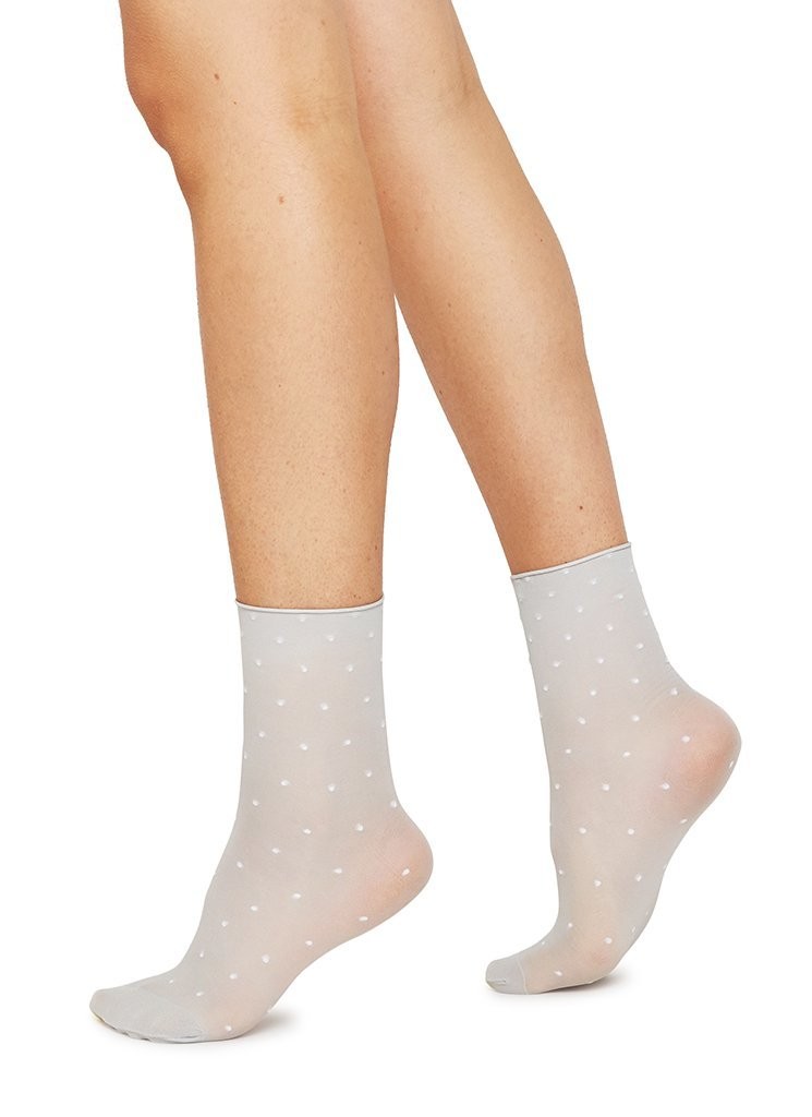 Judith Dot Socks light grey/ivory 2er Pack - Swedish Stockings - DAMEN | Unterwäsche & Socken | Socken