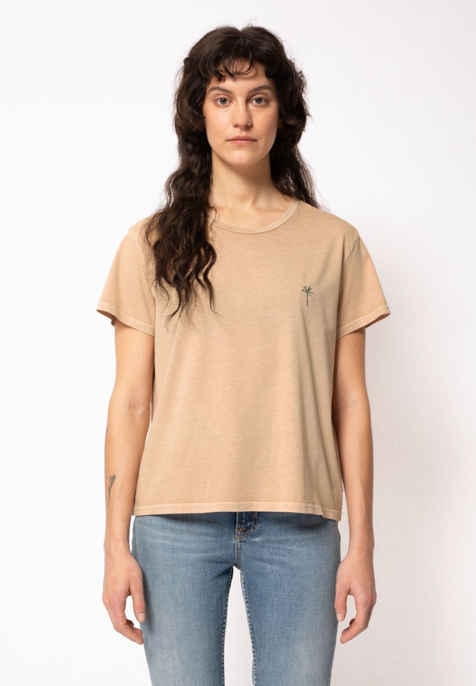 Lisa Palm Tree Faded Sun - Nudie Jeans - DAMEN | T-Shirts | Print-T-Shirts