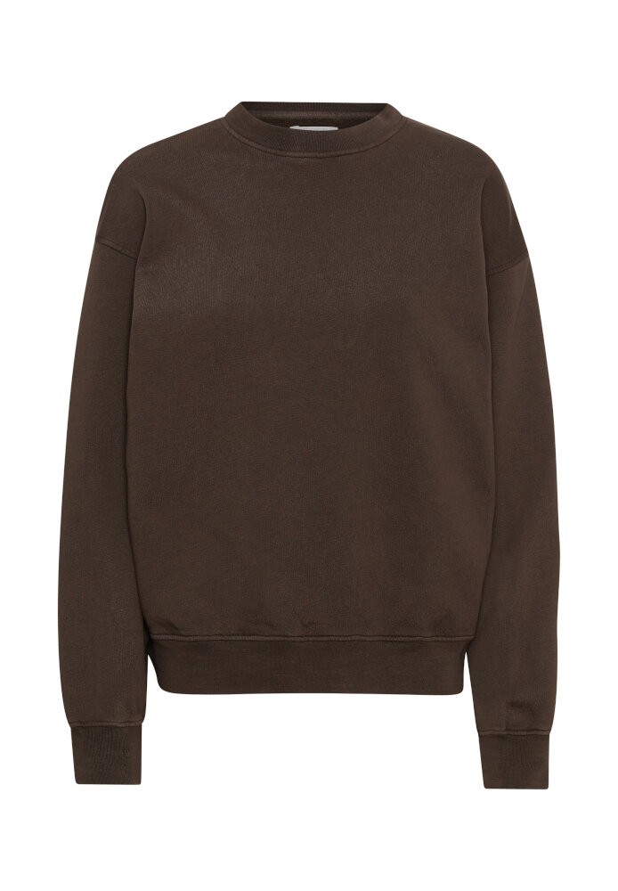 Organic Oversized Crew Coffee Brown - COLORFUL STANDARD - DAMEN | Sweats & Hoodies