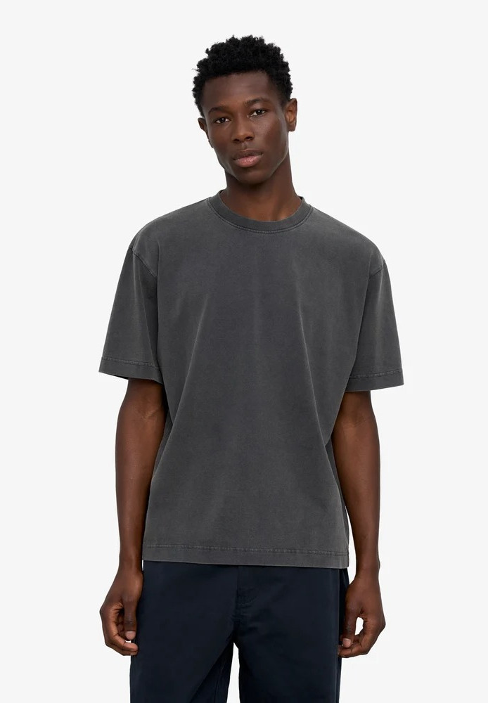 Heavy Organic Boxy Tee Faded Black - COLORFUL STANDARD - HERREN | T-Shirts | Unifarben & Streifen
