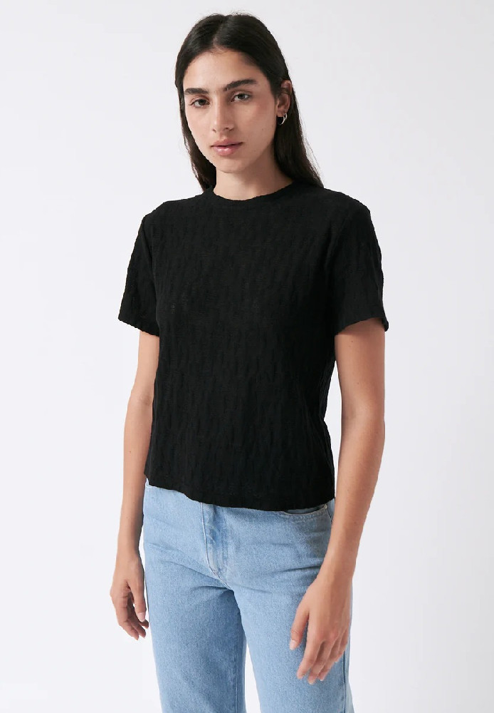 Midnight t-shirt Black - amt. - DAMEN | NEW IN