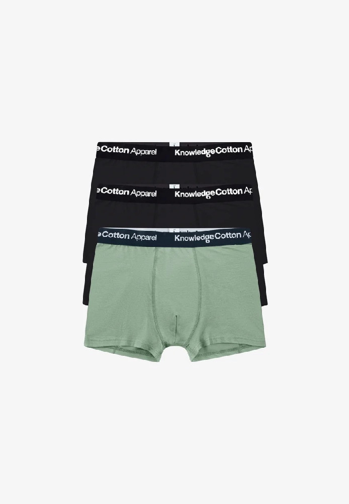 3-pack underwear Lily Pad - Knowledge Cotton Apparel - MARKEN | Knowledge Cotton Apparel