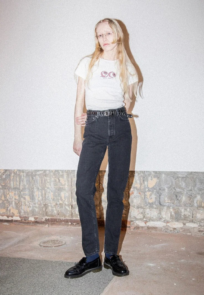Breezy Britt Friendly Black - Nudie Jeans - NEU