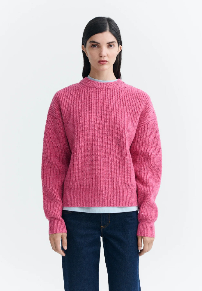 PINK CARMEN KNITTED SWEATER - THINKING MU - NEU