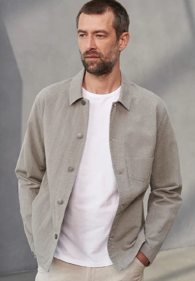 ASIR jacket eco canvas dusty olive - About Companions - HERREN | Jacken & Mäntel | Overshirts