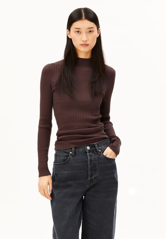 ALAANIA KNIT SWEATER claystone - ARMEDANGELS - NEU