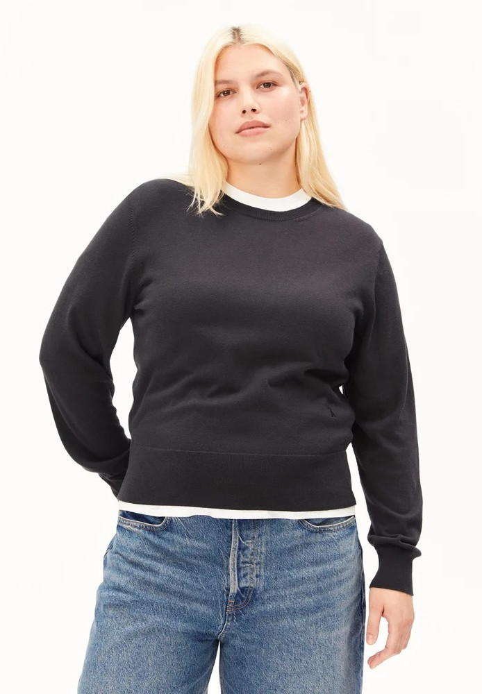 FINE KNIT SWEATER dark steel - ARMEDANGELS - NEU