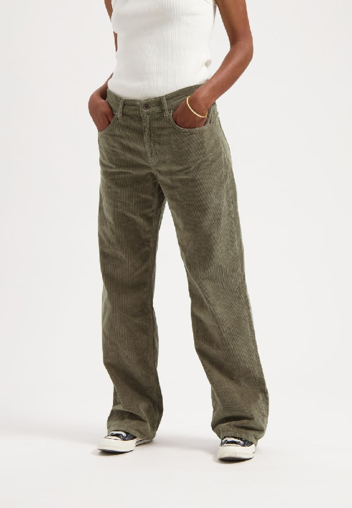 Lena Loose Corduroy Moss Green - Kuyichi - NEU