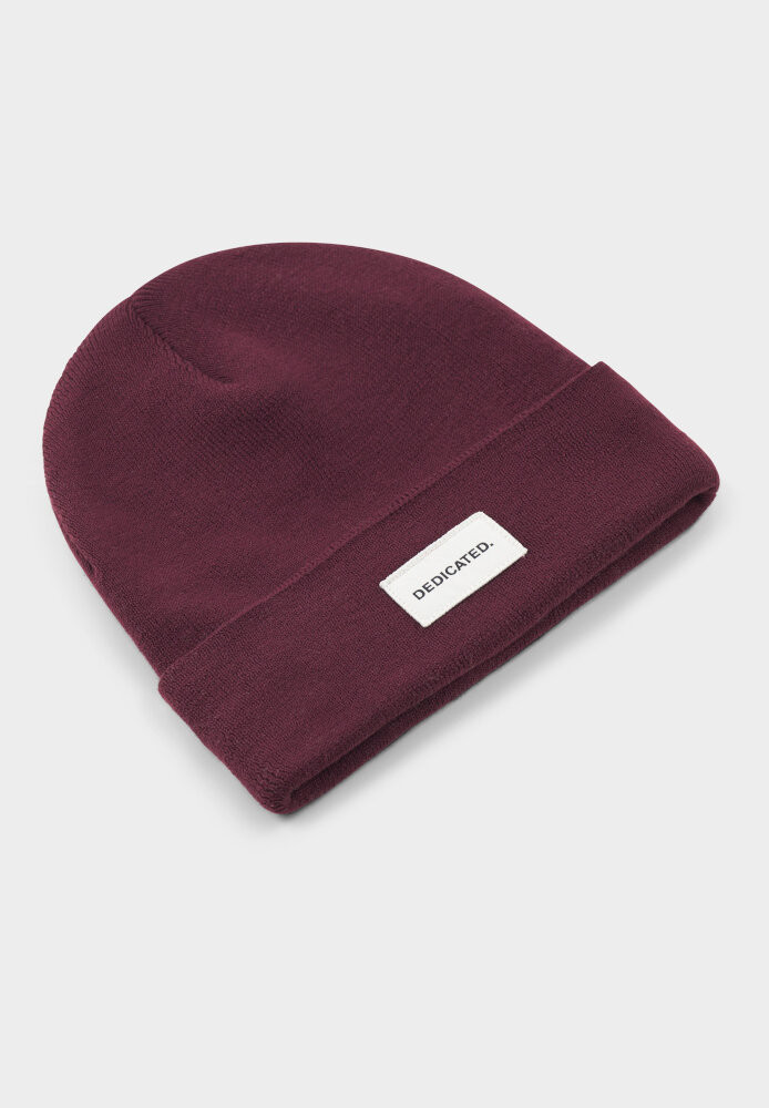 Beanie Kiruna Fig Red - DEDICATED - MARKEN | DEDICATED