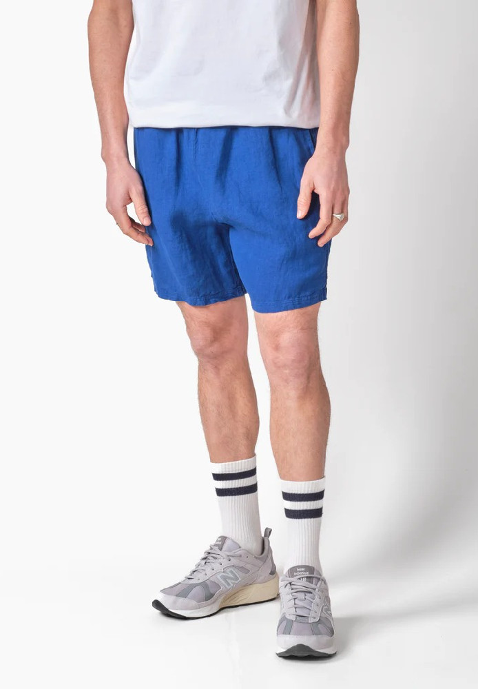 Bertram linen shorts Surf blue - Klitmøller Collective - HERREN | SALE