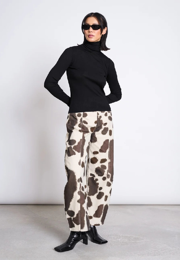 MERINOWOOL RIB TURTLENECK VELL black - JAN N JUNE - DAMEN | Longsleeves