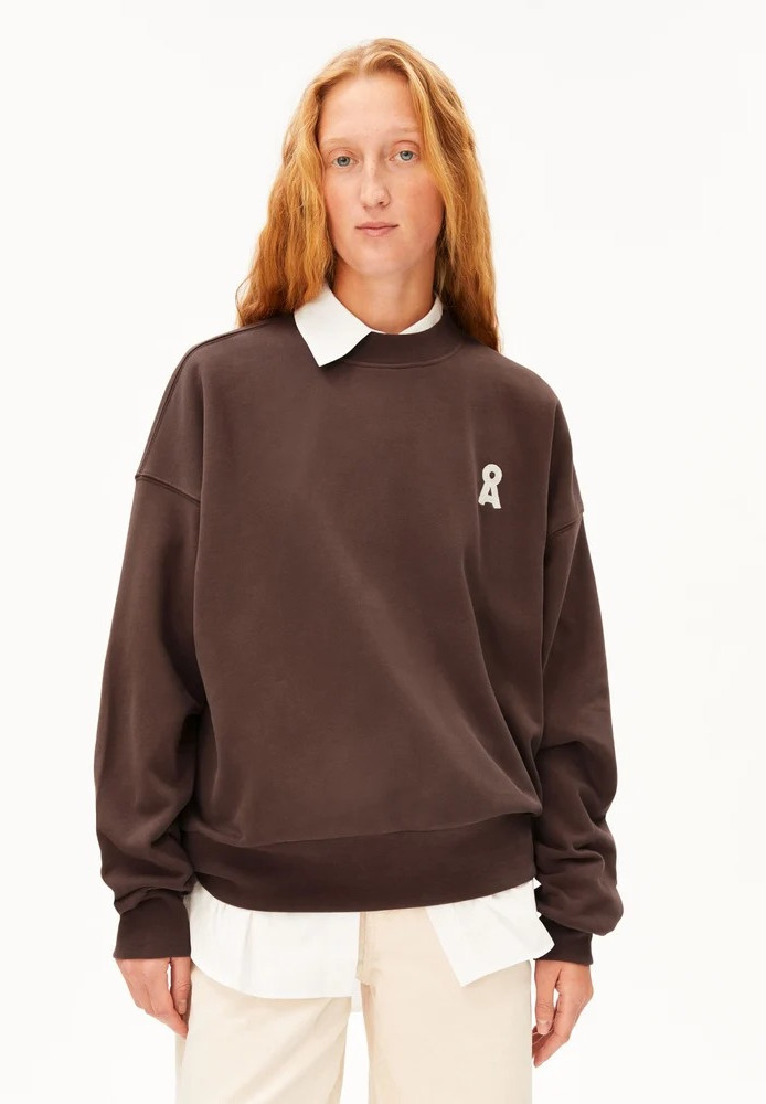 ICONIC Å ALIZAA SWEAT claystone - ARMEDANGELS - DAMEN | Sweats & Hoodies