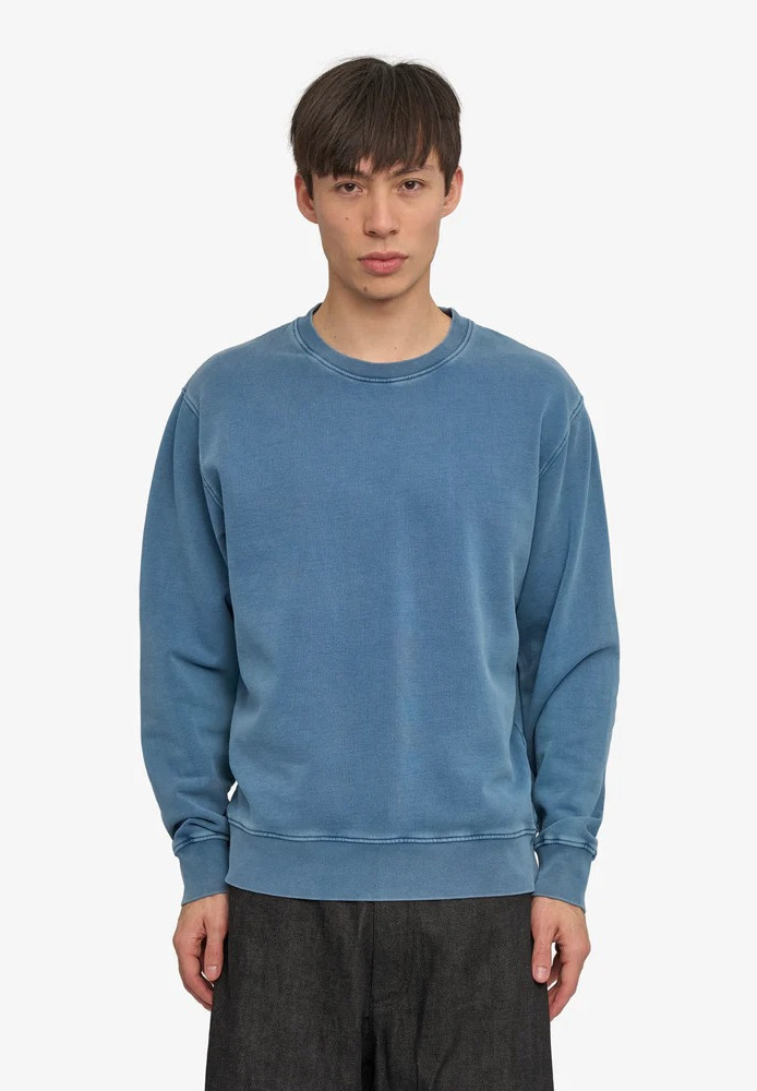 Classic Organic Crew Faded Indigo - COLORFUL STANDARD - HERREN | Sweats & Hoodies