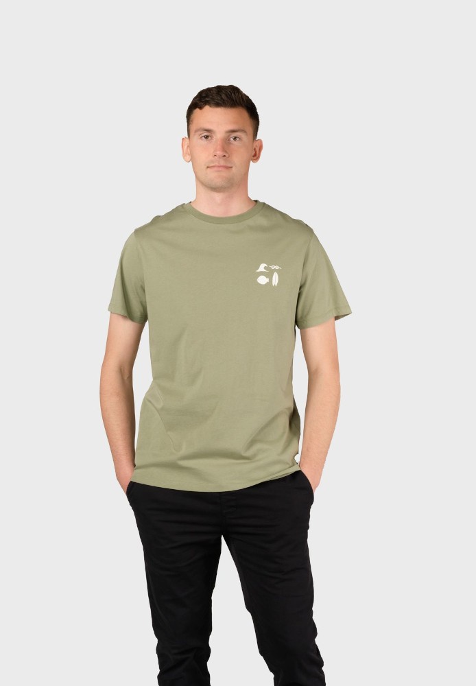 Pontus tee Pale green - Klitmøller Collective - HERREN | T-Shirts | Print-T-Shirts